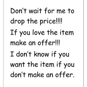 MAKE AN OFFER!!!!